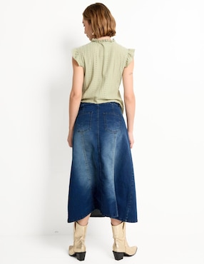 Falda midi Week by Weekend a la cintura