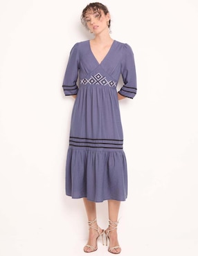 Vestido midi casual Week by Weekend para mujer