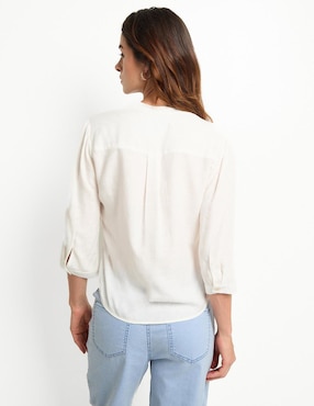 Blusa manga 3/4 para mujer