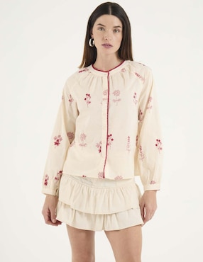 Blusa manga larga para mujer