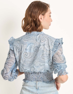 Blusa manga 3/4 para mujer