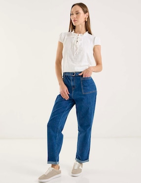 Jeans relaxed straight Week By Weekend para mujer