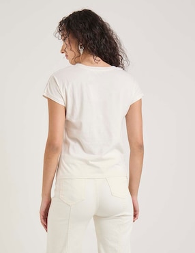 Playera manga corta Week by Weekend cuello redondo para mujer