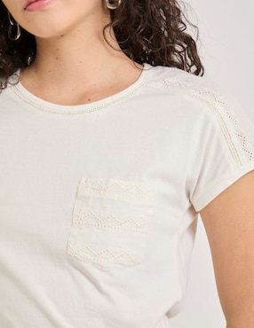 Playera manga corta Week by Weekend cuello redondo para mujer