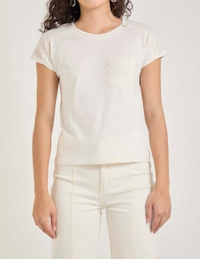 Playera manga corta Week by Weekend cuello redondo para mujer