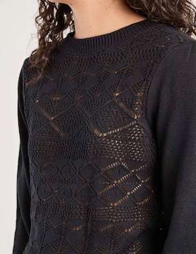 Suéter Week By Weekend cuello redondo para mujer