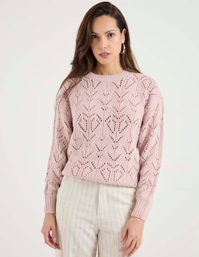 Suéter Week by Weekend cuello redondo para mujer