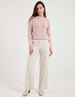 Suéter Week by Weekend cuello redondo para mujer