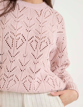 Suéter Week by Weekend cuello redondo para mujer