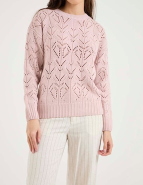 Suéter Week by Weekend cuello redondo para mujer