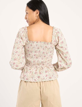 Blusa manga larga para mujer