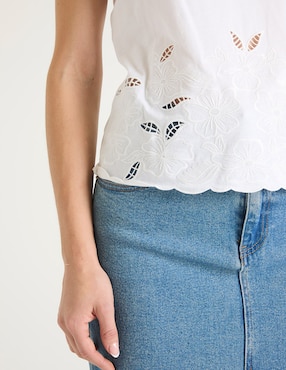 Playera manga corta Week By Weekend cuello redondo para mujer