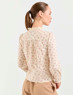 Blusa manga larga para mujer