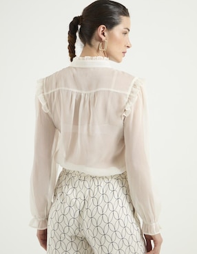 Blusa manga larga para mujer