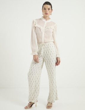 Blusa manga larga para mujer
