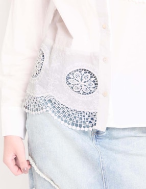 Blusa manga larga para mujer