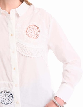 Blusa manga larga para mujer