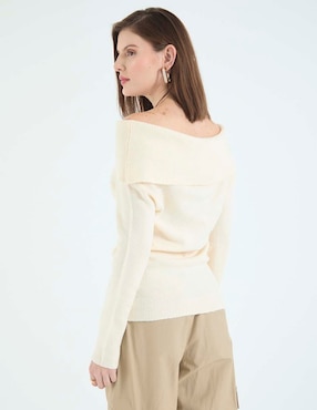 Suéter Week by Weekend cuello bardot para mujer