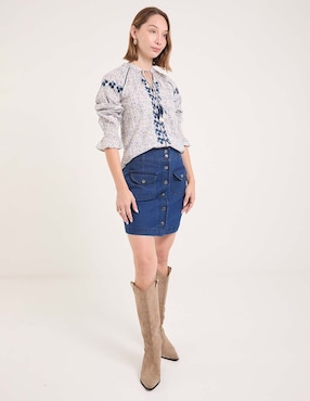 Blusa manga 3/4 para mujer