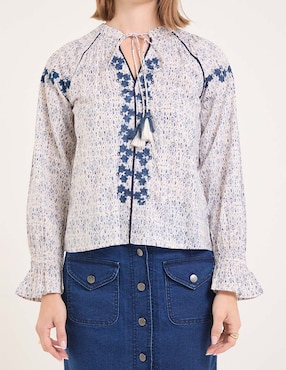 Blusa manga 3/4 para mujer
