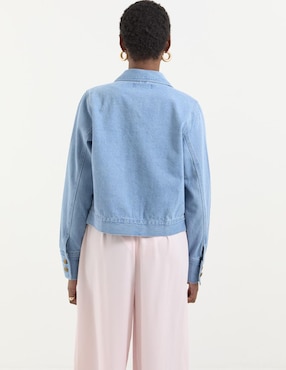 Chamarra denim Week by Weekend de mezclilla para mujer