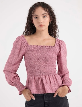 Blusa manga larga para mujer