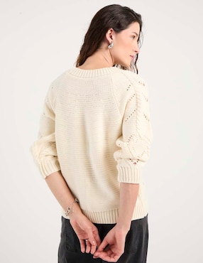 Suéter Week by Weekend cuello redondo para mujer