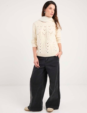 Suéter Week by Weekend cuello redondo para mujer
