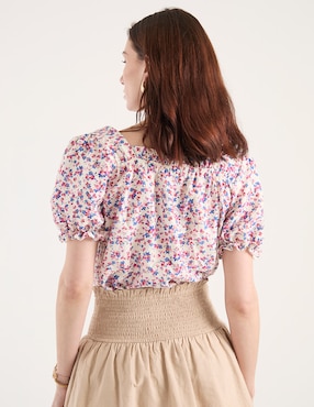 Blusa manga corta para mujer