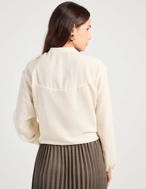 Blusa manga larga para mujer