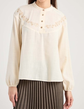 Blusa manga larga para mujer