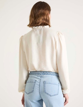 Blusa manga larga para mujer