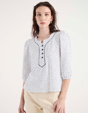Blusa manga 3/4 para mujer