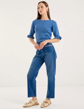 Suéter Week by Weekend cuello redondo para mujer