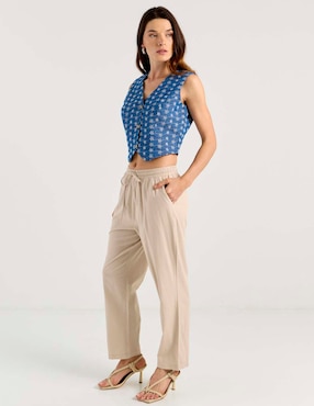 Pantalón easy pant Week by Weekend straight para mujer