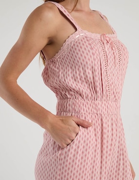 Jumpsuit Week by Weekend de algodón estampado étnico para mujer