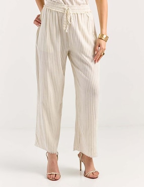 Pantalón coulotte amplio para mujer