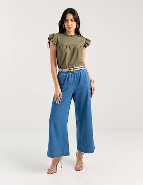 Pantalón relaxed Week by Weekend amplio para mujer