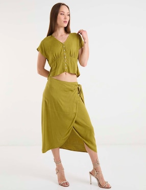 Falda crop Week by Weekend a la cadera