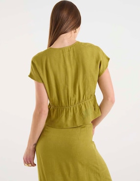Blusa Week By Weekend manga corta para mujer