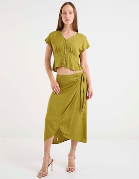 Blusa Week By Weekend manga corta para mujer