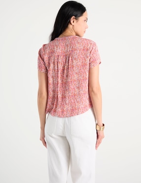 Blusa Week By Weekend manga corta para mujer