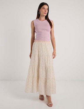 Falda larga Week by Weekend a la cintura