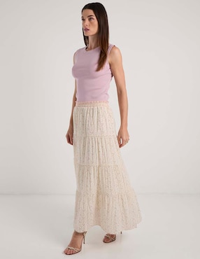 Falda larga Week by Weekend a la cintura
