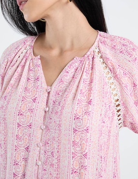 Blusa Week By Weekend manga larga para mujer
