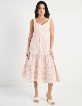 Vestido midi casual Week by Weekend para mujer