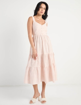 Vestido midi casual Week by Weekend para mujer