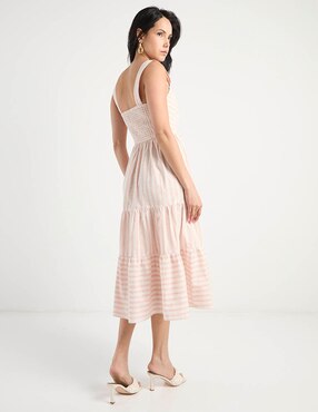 Vestido midi casual Week by Weekend para mujer