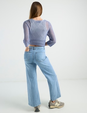 Jeans relaxed wide leg a la cintura Week By Weekend para mujer