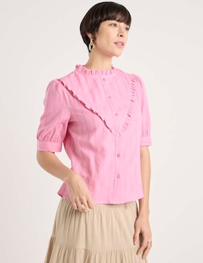Blusa Week By Weekend manga al codo para mujer